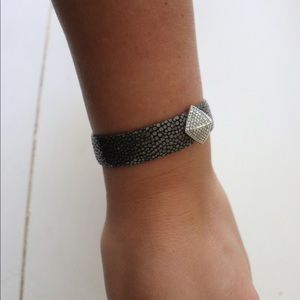 Michael Kors leather stud bracelet